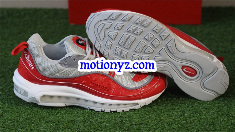 Nike Air Max 98 Supreme Red Silver